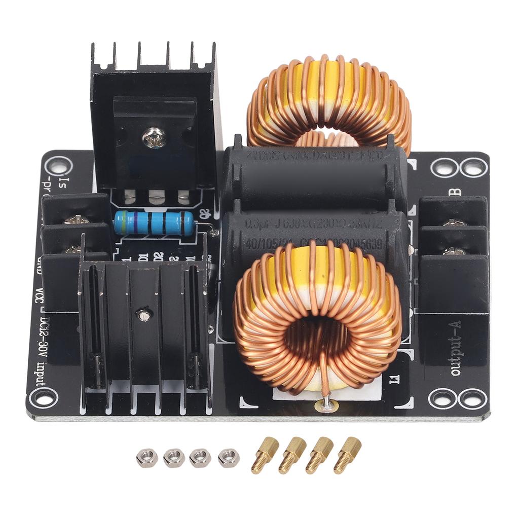Модуль питания для индукционного нагрева ZVS DC 12‑30В Питание катушки Нагревательная катушка Плата питания для нагрева