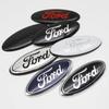 New 2026 Car Sticker 1Pc 17.5cm Car Front Rear Emblem Badge Trunk Hood Decal Sticker For Ford Edge Escape Fiesta Transit Ranger