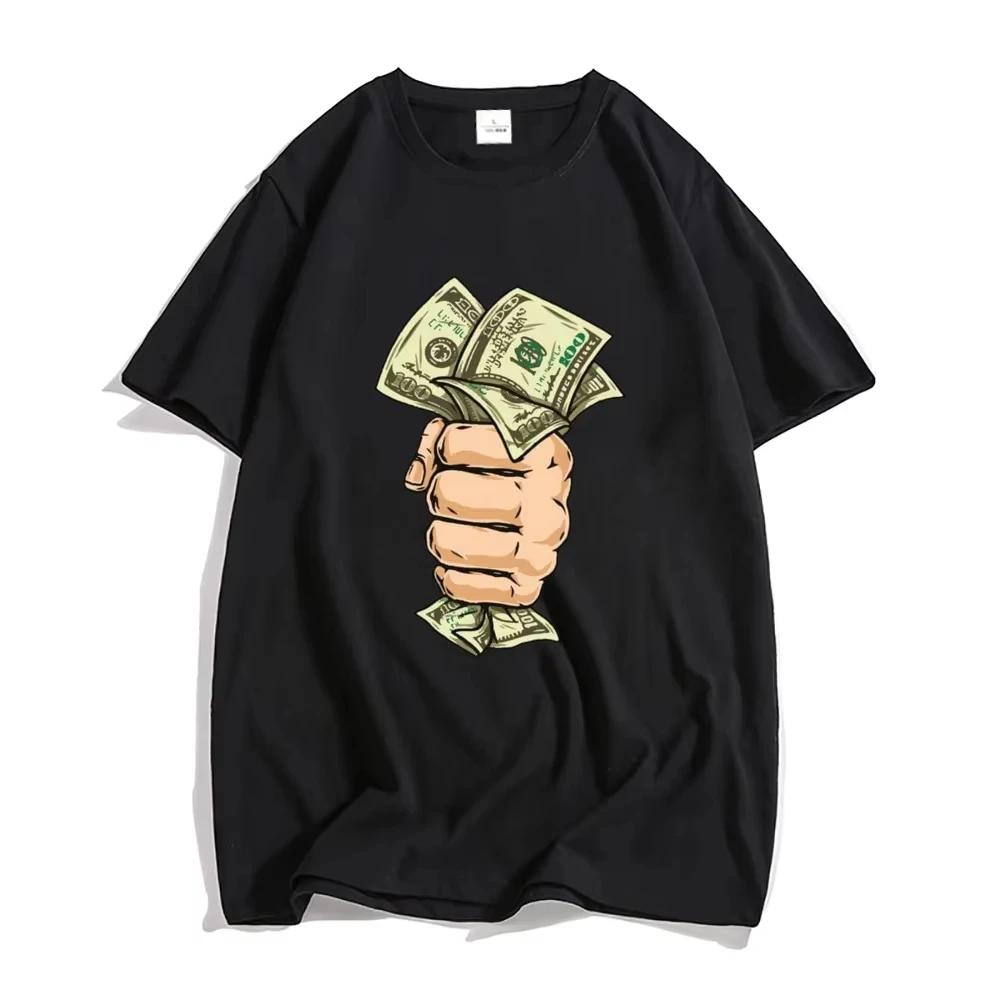 Money Roll 100 Hundred Dollar Tee-shirt Soft Polyester High Quality T-shirts Short Sleeve Men Kids Summer Tshirt Casual Streetwear