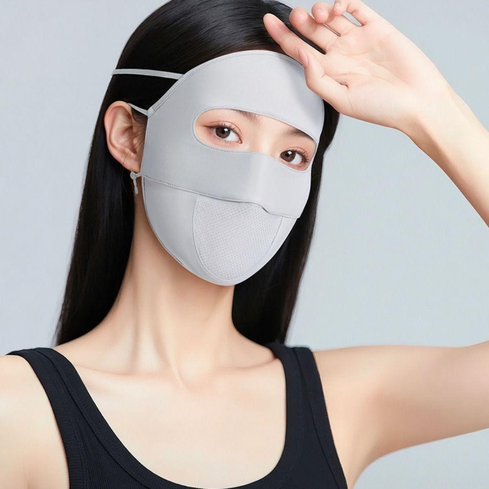 Summer Sunscreen Mask Face Mask Face Gini Mask Thin Face Cover Hiking
