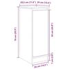 Shoe Cabinet White 29.5 x 34 x 76 cm Engineered Wood