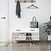 VidaXL Банкетка для обуви, Шкаф для обуви с 4 полками и ножками, Тумба для обуви с 2 ящиками для гостиной, Современный, 829734
