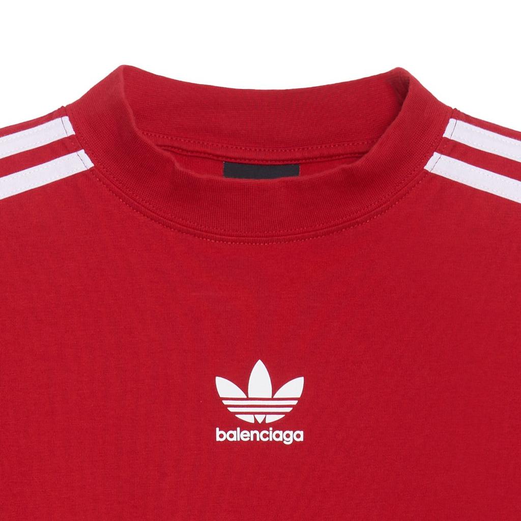 Balenciaga X Adidas Originals Balenciaga X Adidas FW22 Футболка Свободный крой Мужская Красный 739101TNVA66542