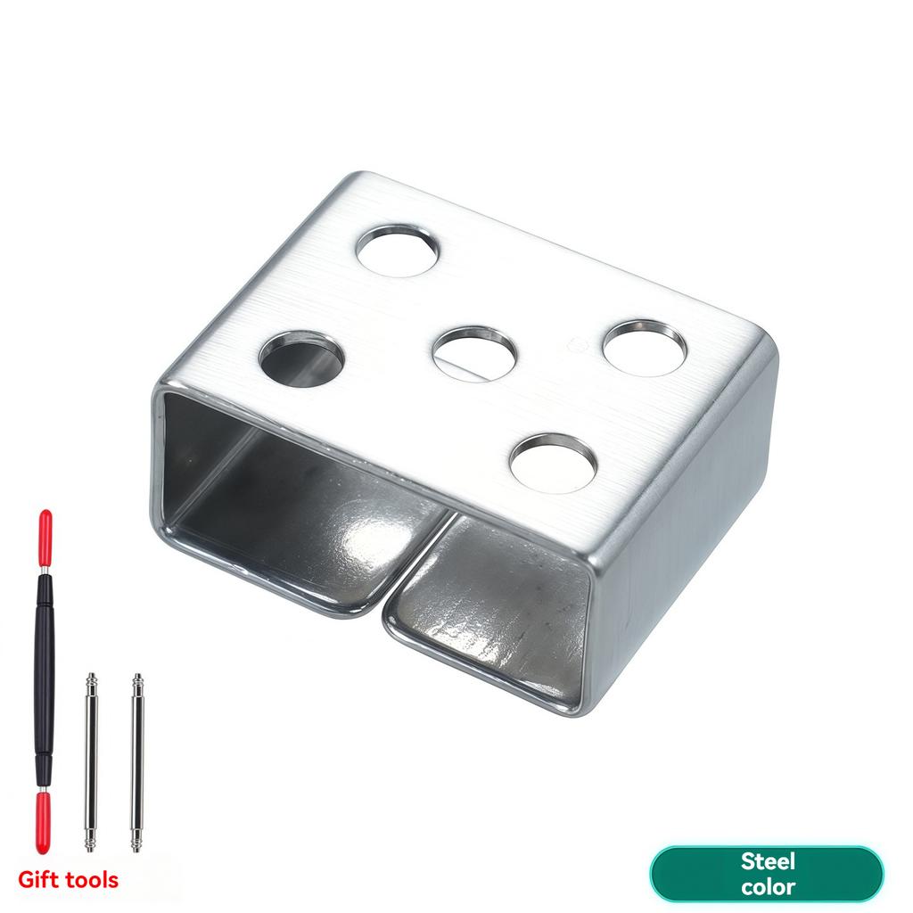 20 мм Металлическое подвижное кольцо Аксессуар для Seiko No.5 Водный призрак Держатель силиконового ремешка Металлическая петля Кольцо из нержавеющей стали с инструментами