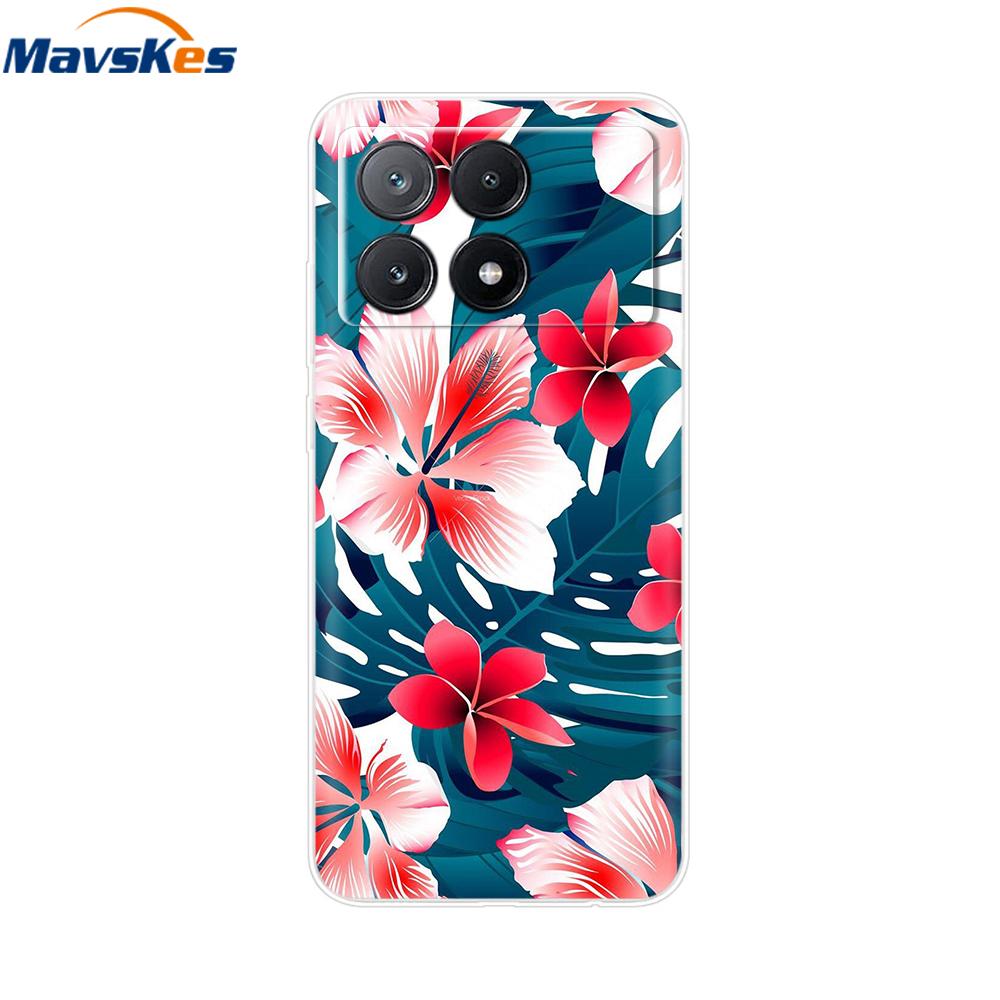 Чехол для Xiaomi Poco X6 Pro Мягкий ТПУ Силиконовый Телефон Прозрачная Крышка Для Xiaomi Poco X6 5G Чехол Бампер Pocox6 X 6 5G 2024 Funda Coque