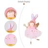 Yousheng Christmas Pendant Rabbit Angel Doll Wearing Mesh Yarn Dress Decorative Ornament Christmas Celebration Decor