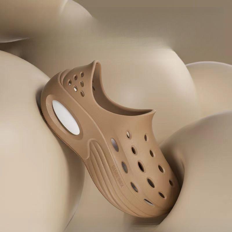 Summer Men's Outdoor Perforated Shoes EVA Thick Sole Wading Shoes Casual Sports Sandals