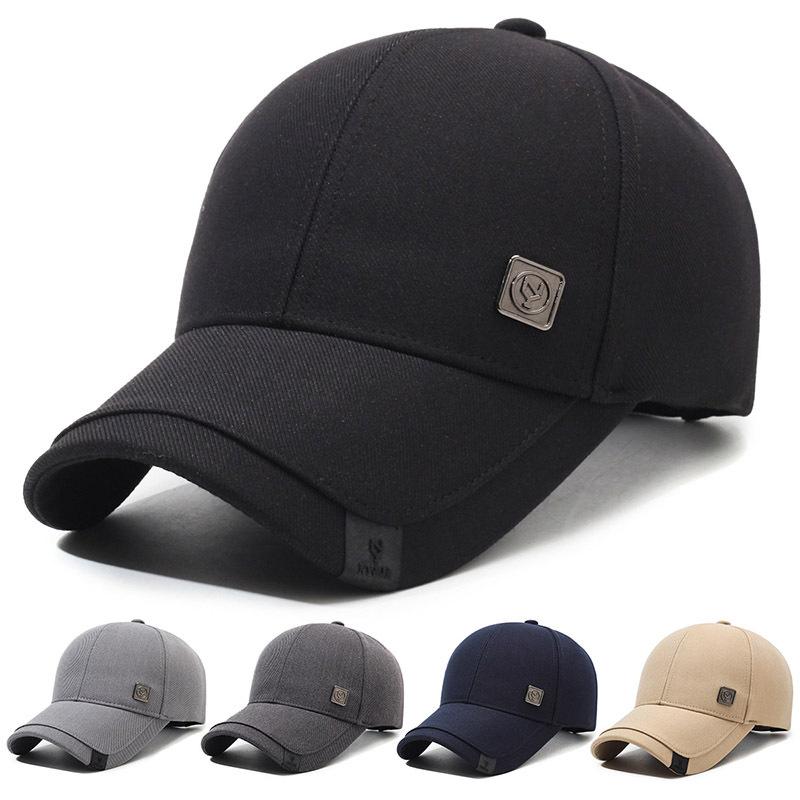 Spring Autumn Cap Men's Middle-Aged and Elderly Iron Standard Baseball Cap Peaked Cap Outdoor Sun Hat