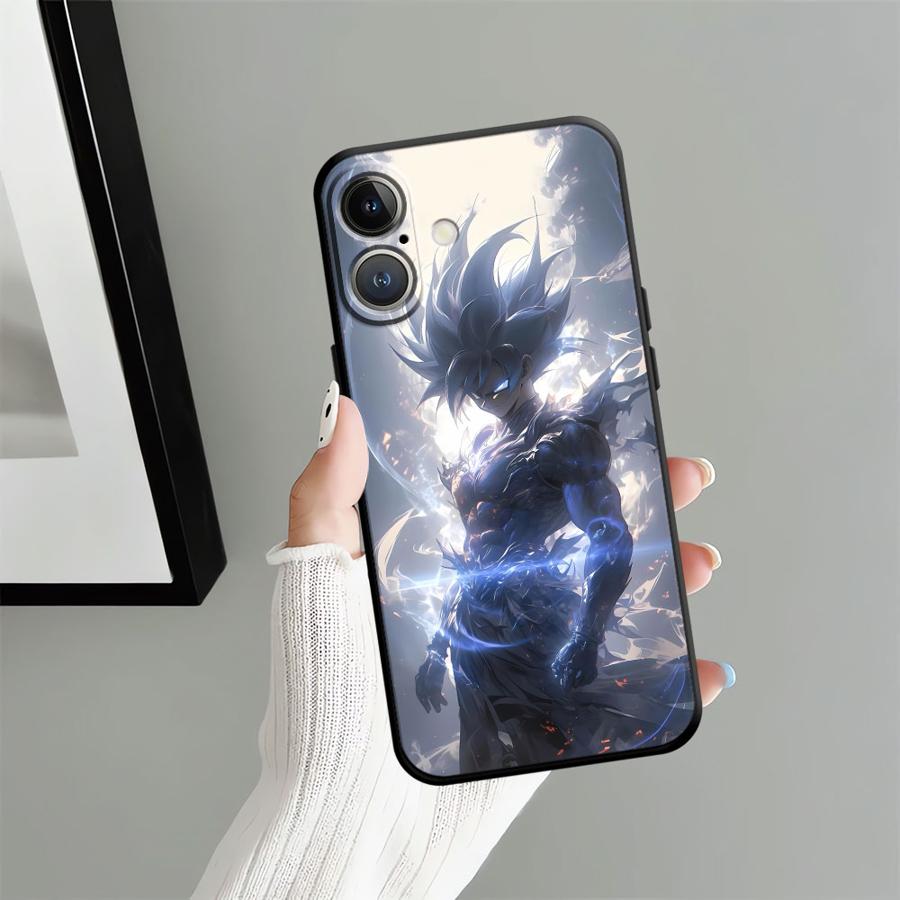Чехол для Apple iPhone 17 Pro Max 11 16 14 15 Pro 7 8 Air 12 XR XS MAX 13 Funda Чехол для телефона Dragon Ball Goku Art