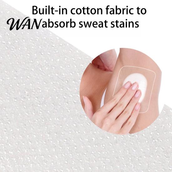 Underarm Sweat Guard 2Pcs Pads for Men Women, Self-Adhesive Armpit Anti-Perspiration Patches Perspiration Absorber Cotton Pad, Invisible Disposable