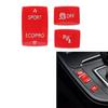 Gear mode button stickers for BMW 1234 series red 3 pieces