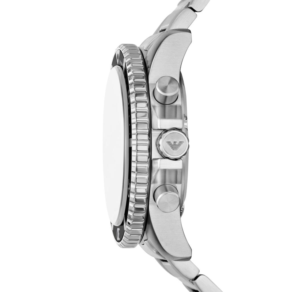 Emporio Armani World Explorer Chronograph Stainless Steel AR11739 Men's Solar-Powered Watch,