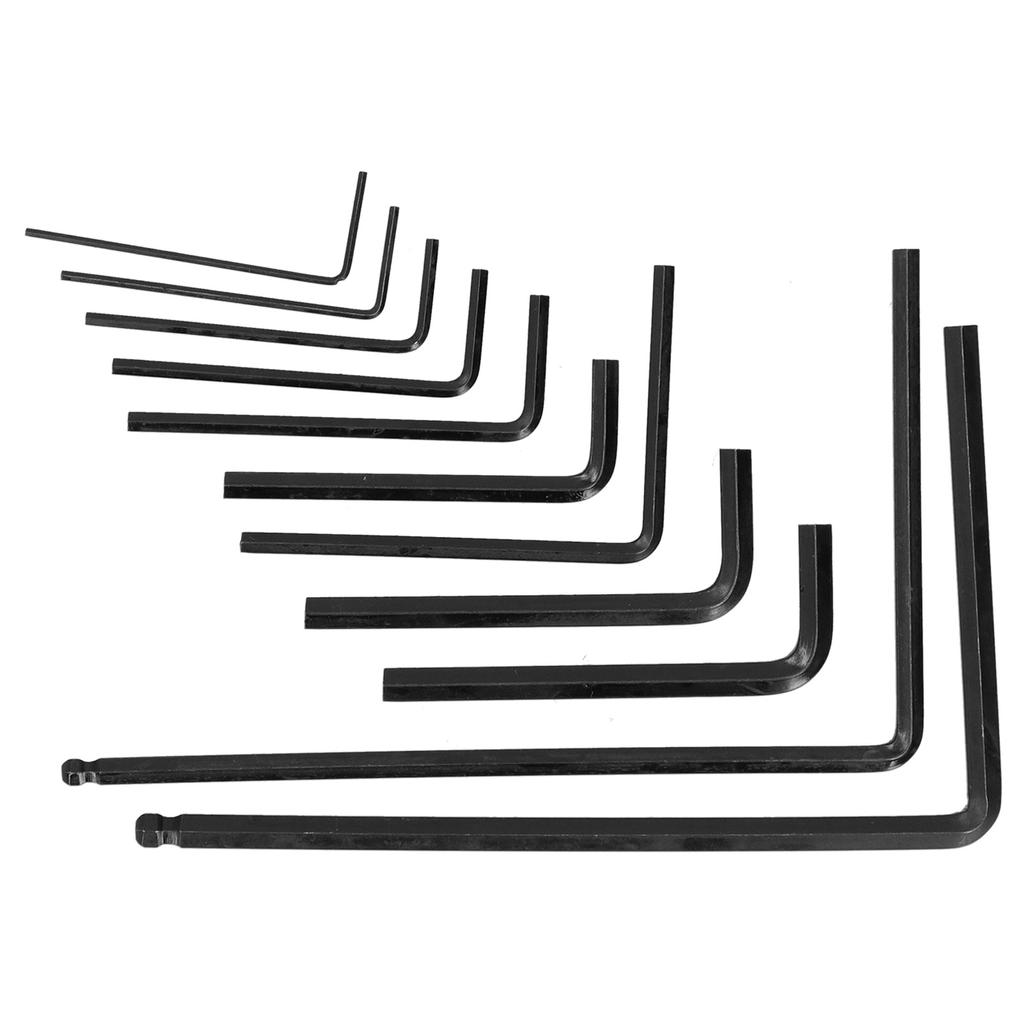 Набор шестигранных ключей 11 шт. Регулируемый инструмент для гитары Металлические крепежные инструменты M02668