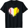 Cute Outlined Baseball Softball Heart Love T-Shirt.jpg