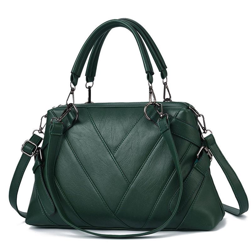 Patchwork Shoulder Bag Women Designer Handbag Bag Ladies PU Leather Crossbody Bag Female Solid Color Bag