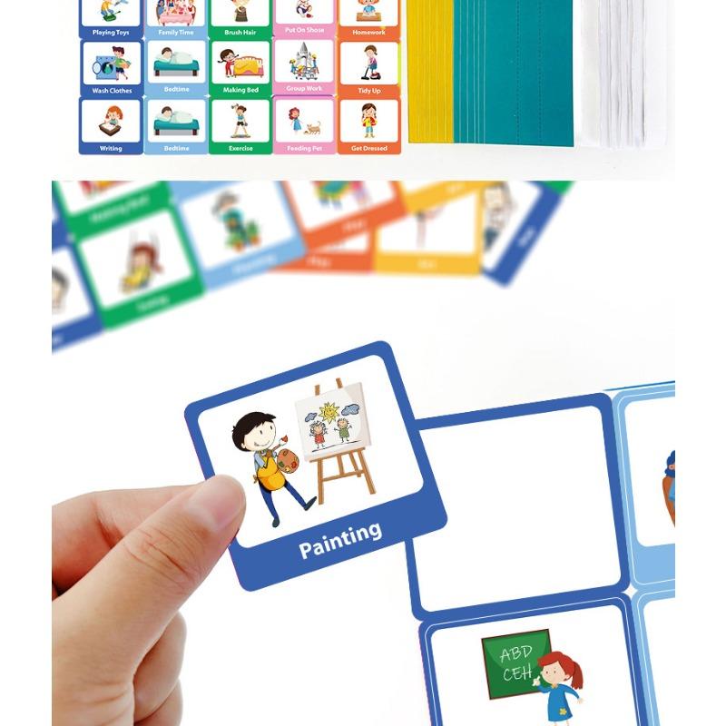 Kids Early Education Visual Daily Schedule Planning Cards For Children Good Habit Cultivation