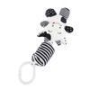 Детские подвесные погремушки, игрушки в черно-белую полоску, плюшевые игрушки для детской коляски, автомобильной кровати