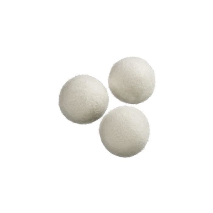 Accessoire de maison - WR - Balles de séchage en laine 3 pièces - Blanc - Intérieur - Mixte