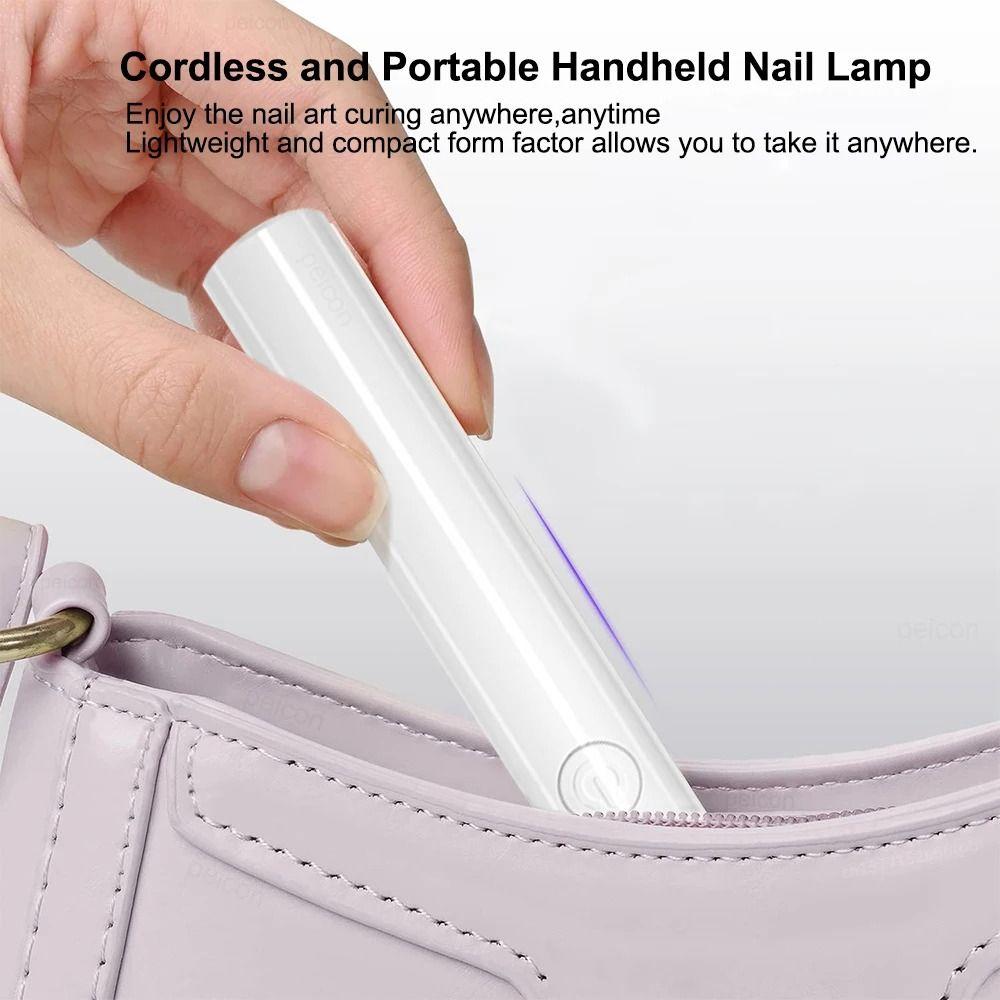 Rotatable UV LED Nail Lamp USB Gel Polish Dryer Versatile Mini UV Curing Light Travel