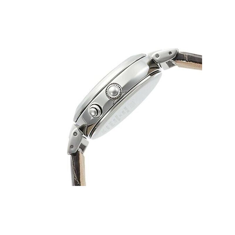 Seiko Серия EXCELINE Ежедневная мода Универсальные Солар-кварц Кожаный ремешок 28,6 мм Женские часы Белый циферблат SWCW109