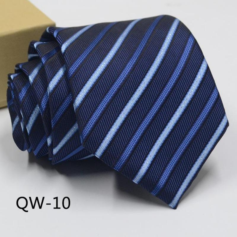 Мужское Платье Деловой Повседневный Профессиональный Жених Свадьба Лучший Муж С Полосатым Жаккардом Изысканный Джентльмен Мужской Премиальный Галстук