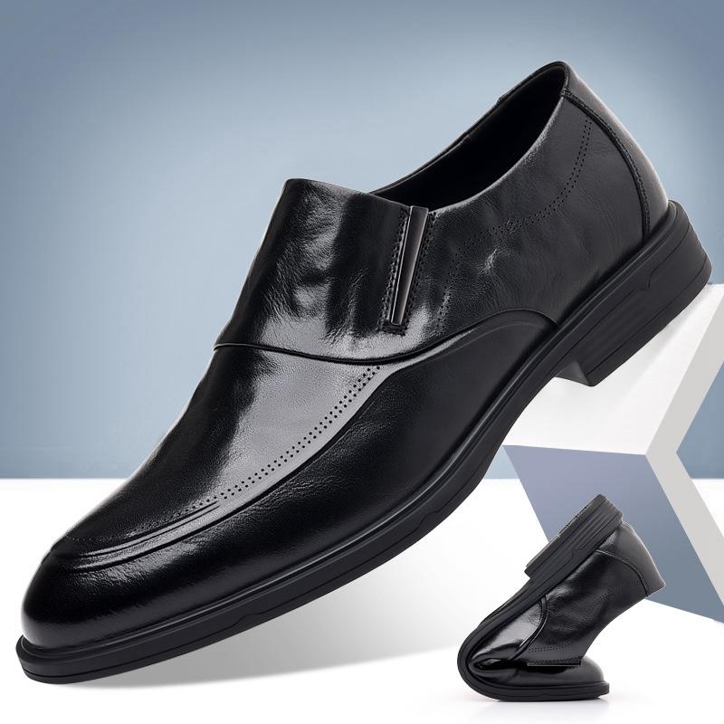 Туфли мужские повседневные деловые туфли для мужчин черные ликвидация элегантные и классические