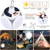 Solar Camping Lantern Portable Tent Lamp Folding LED Football Bulbs Rechargeable USB Camping Light for Home Office Tent Car Lamp