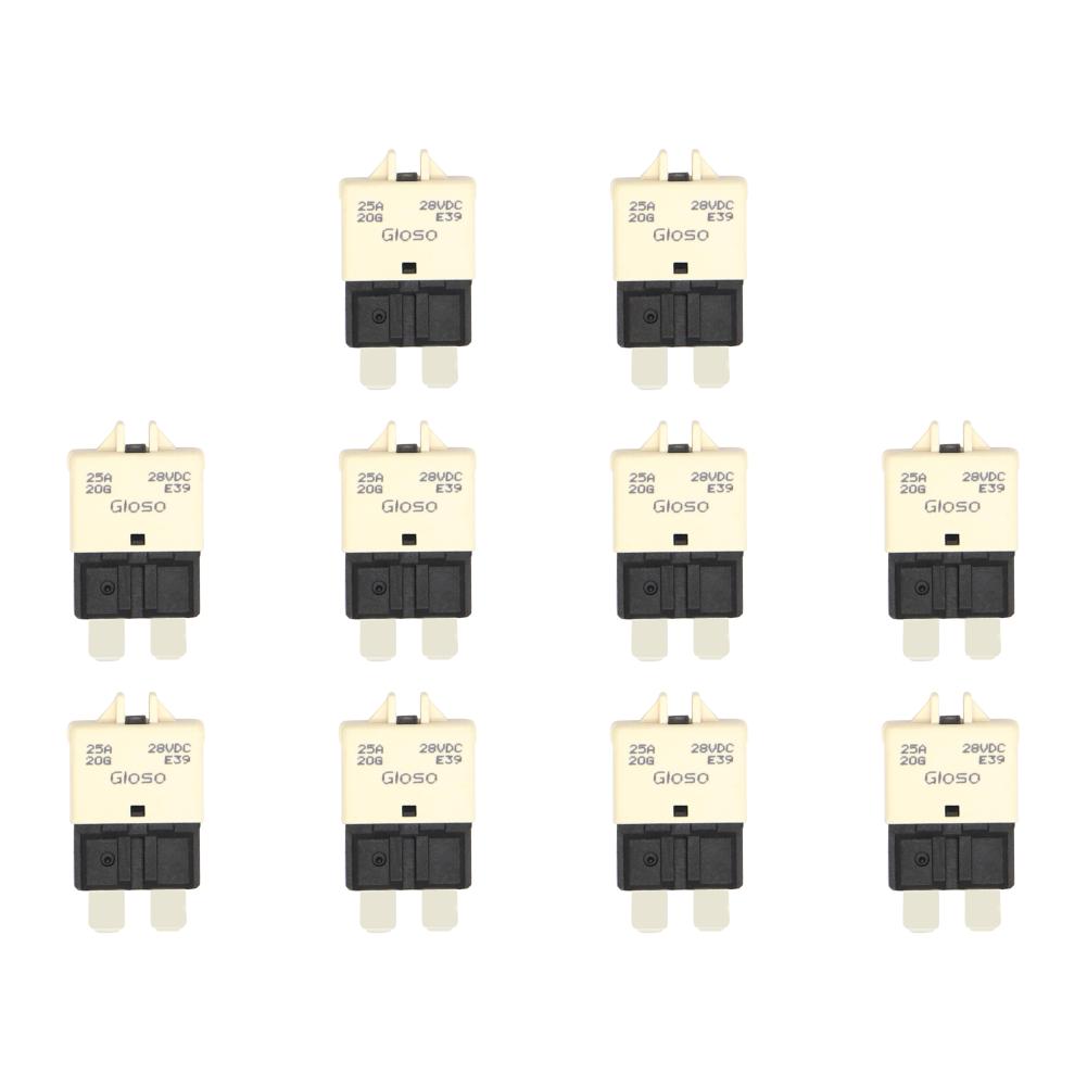 2-30 шт. 5/7,5/10/15/20/25/30A DC28V ручной сброс предохранитель адаптер автоматический выключатель ATC ножевой предохранитель для морского ралли автомобильная лодка