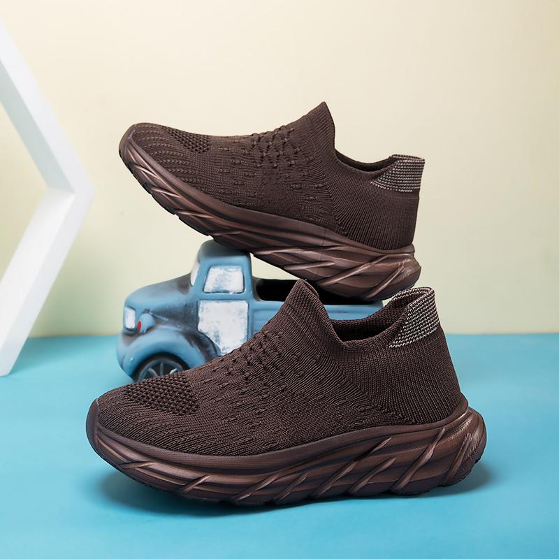 2025 New Kids Sock Shoes Knitted Fashion Medium Help Sneakers for Boys Girls Casual Sport Sock Sneakers Children Tennis Shoes