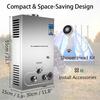 6L-18L Gas Water Heater Household Storage Tank Water Heater Stainless Steel Tankless Propane Gas LPG Boiler