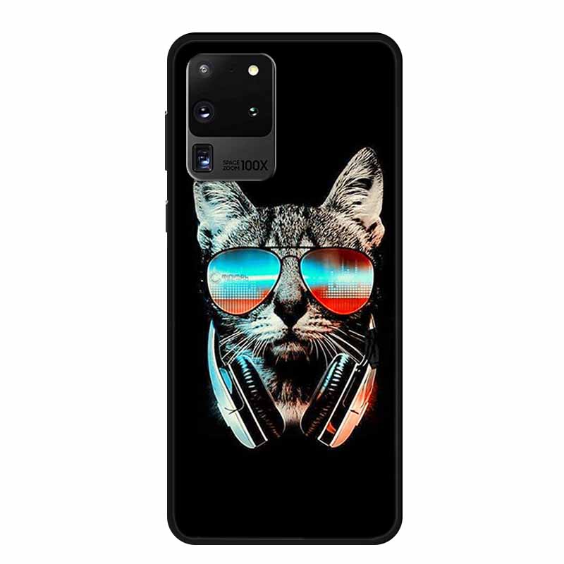 For Samsung Galaxy S20 Ultra 5G Case Astronaut Soft Silicone Phone Cases for Samsung S20 Ultra LTE 5G Shell Protective Moon Capa