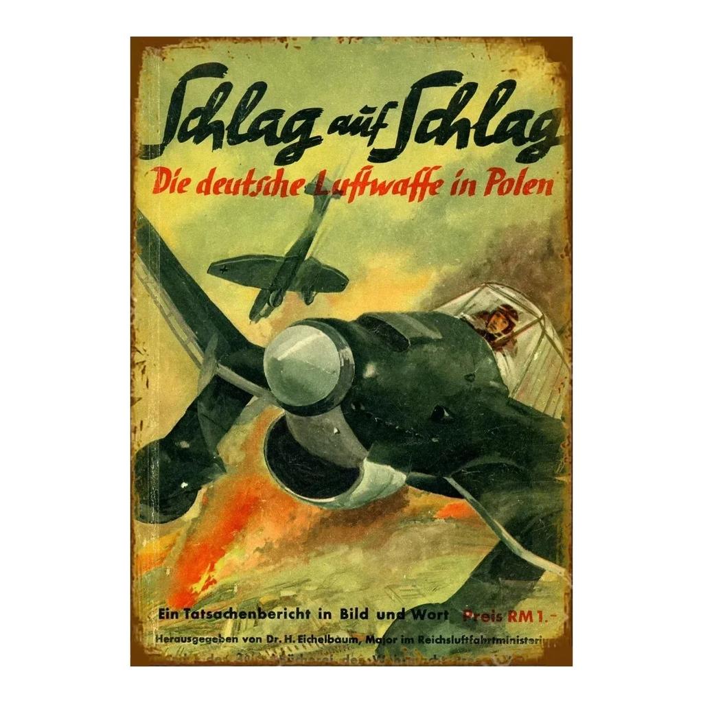 BarCafeVintageArt Не шуметь Металлическая табличка - Винтажный немецкий плакат, Табличка для пещеры|Отлично подходит для украшения домашнего бара, гаража, кафе и гостиной