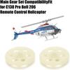 2PCS White Remote Control Helicopter Gear Direct Replacement RC Helicopter Gear Assembly