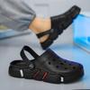 Большие размеры мужские однотонные полые сабо, удобные нескользящие прочные мягкие тапочки из ЭВА для занятий спортом в помещении и на открытом воздухе