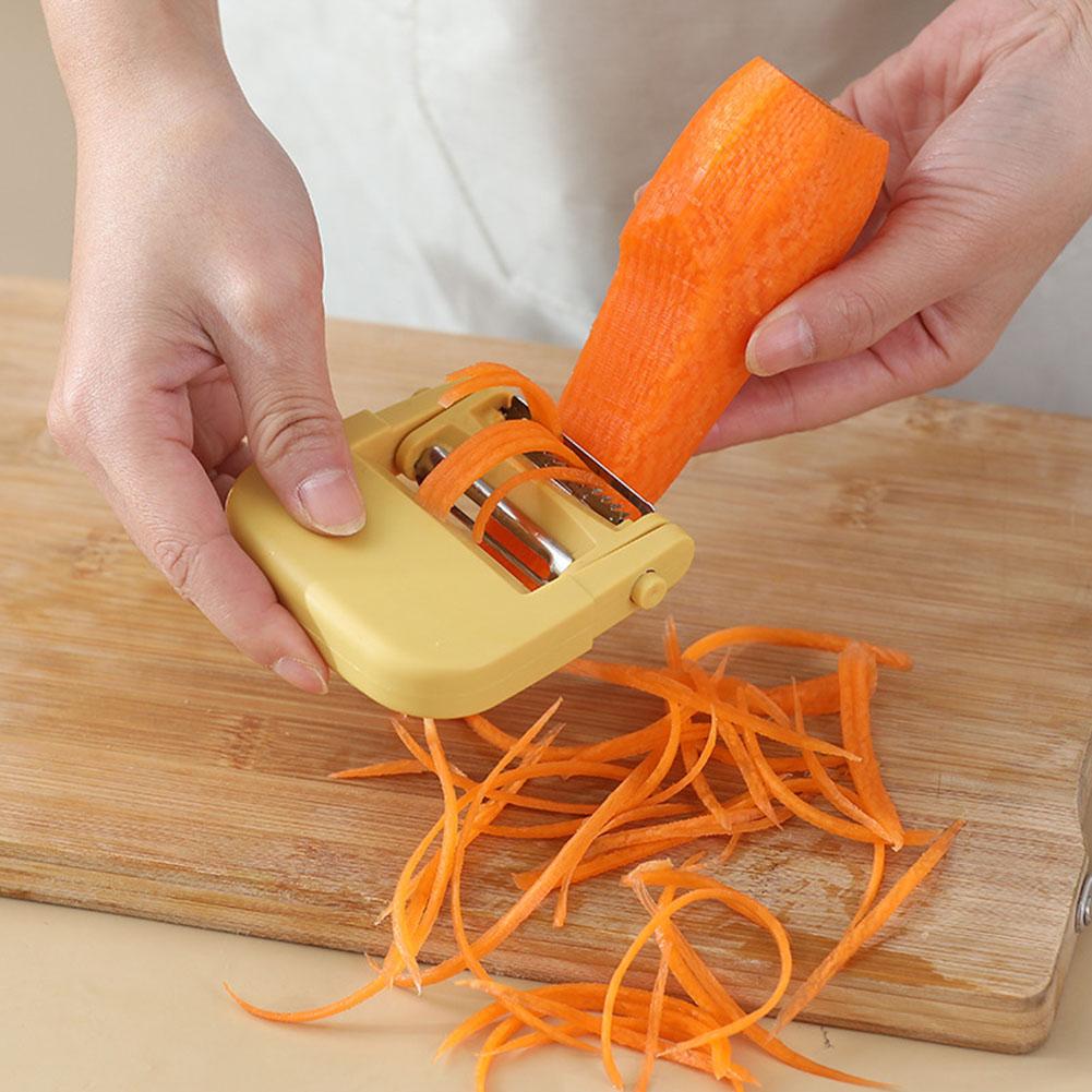 3-In-1 Multifunctional Vegetable Cutter Manual Peeler With Brush Vegetables Fruit Slicer Skin-Peeler Grater Kitchen Accessories
