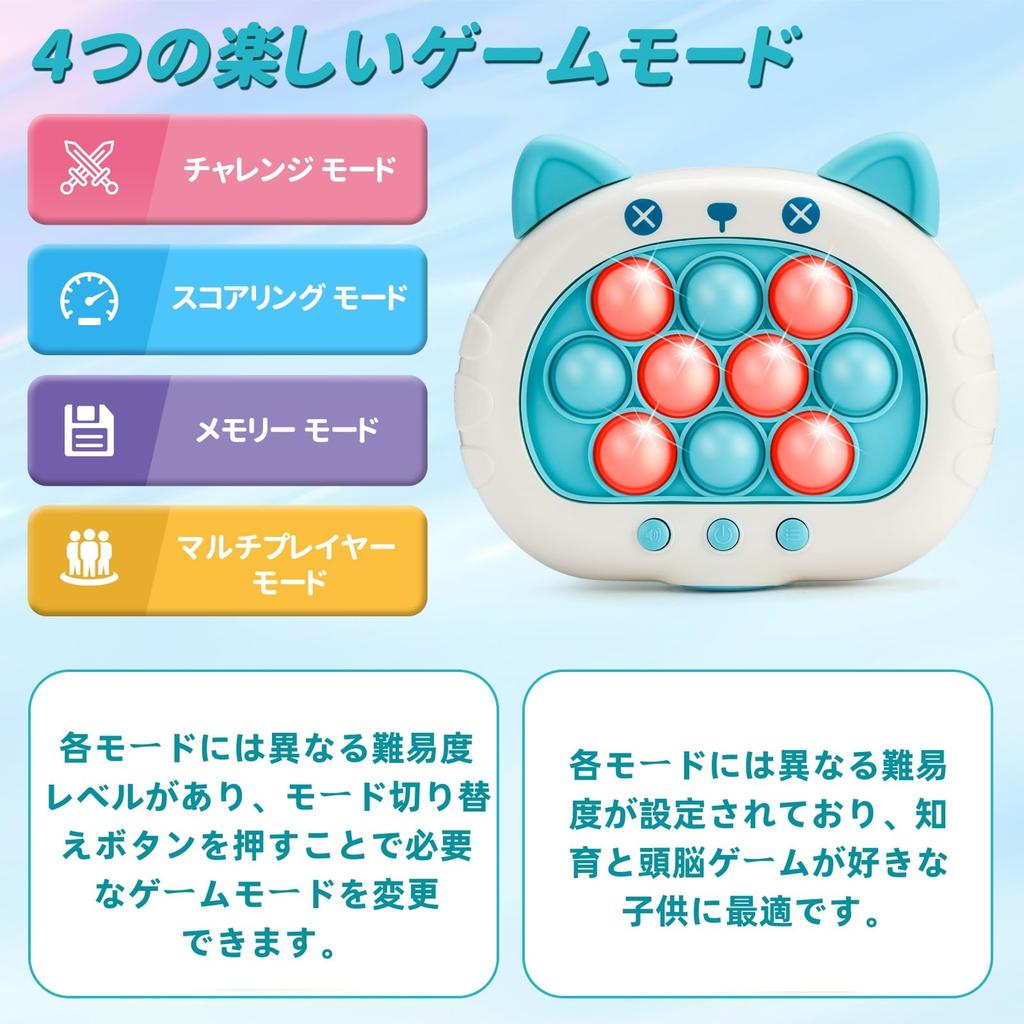 Игрушка-пузырь Пуш Поп от Educational Educational Toys для начальной школы, антистресс, игра-пузырь на кончиках пальцев, сжималка, возраст Рождество девочки [Улучшено] Игра,