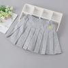 Юбка плиссированная летняя для девочек с защитными шортами для детей среднего и большого размера