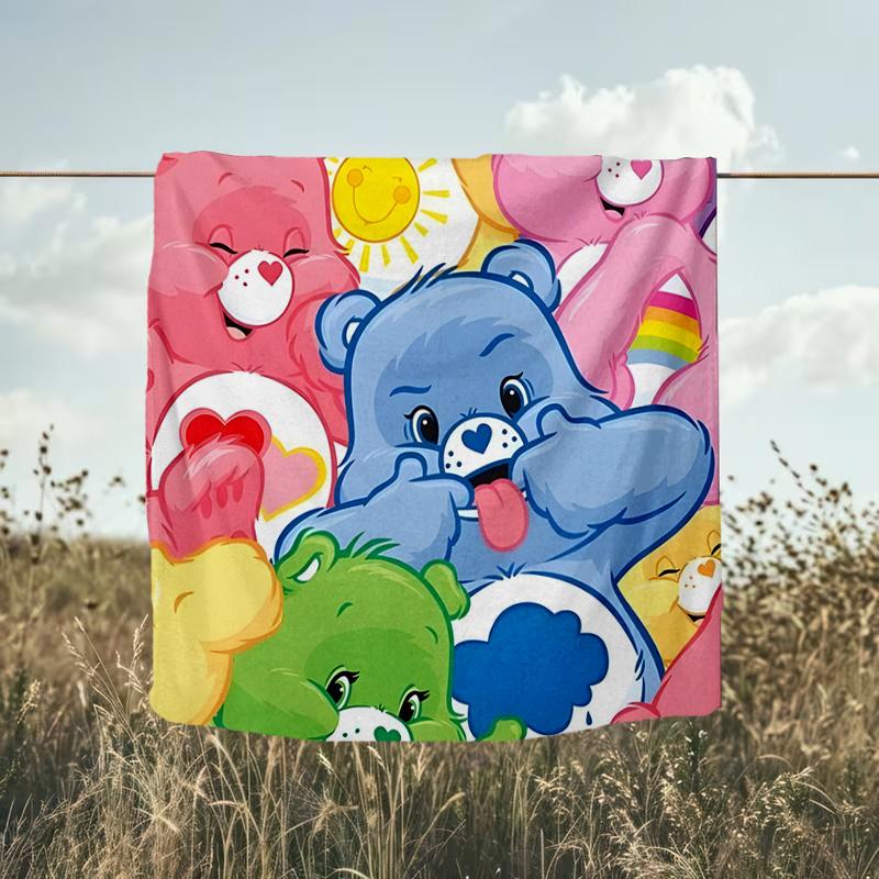 1PC Love Bears Blanket Flannel Throw for Sofa, Indoor, Camping, Living Room, Office, Chair, And Bed Soft Birthday Christmas Gift
