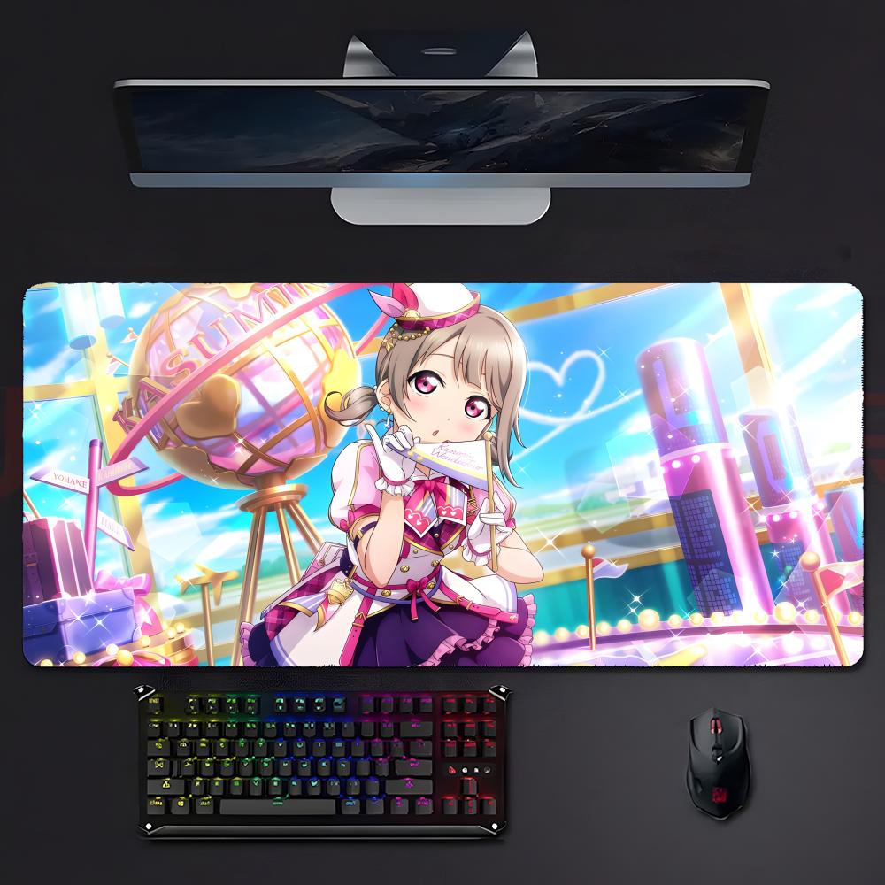 Игровой коврик для мыши LLovelive School Idol Project Серия Коврик для мыши Большой Игровой с блокировкой края Утолщенный Коврик для стола ПК