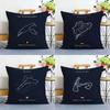 Formula 1 Imola Monaco Circuit F1 Pillow Case Sofa Decorative Home Double-sided Printing Short Plush Cushion Pillow Cover Gift