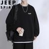 Мужская толстовка JEEP SPIRIT с многослойным дизайном, круглым вырезом и длинным рукавом