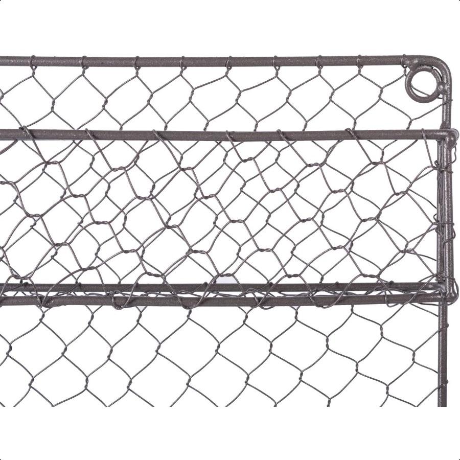 Винтажный декоративный металлический органайзер для специй для кладовой в стиле фермерского дома 9,45Дx2,3Шx10В 2-ярусная полка для специй в деревенском стиле