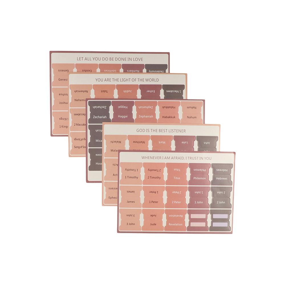 5 листов библейского индекса Съемная библейская наклейка Персонализированная библейская наклейка Закладка