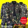 Unisex Camouflage Suits: Durable, Dirt-Resistant Jackets for Military Training, Auto Repair, and Construction Site Work.
