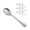 Queensense Triangular Flatware Spoon, 10 Pieces, Korean Popular Tableware