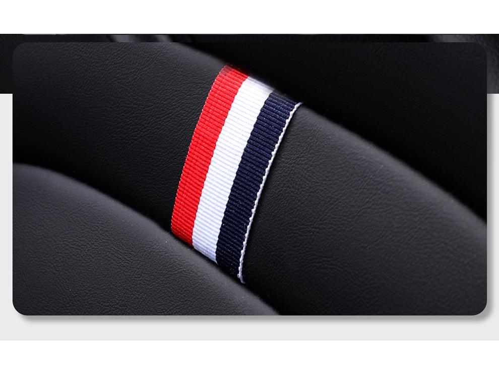 Всесезонный универсальный чехол для автомобильного сиденья из кожи наппа - Дышащий перфорированный дизайн с полным охватом