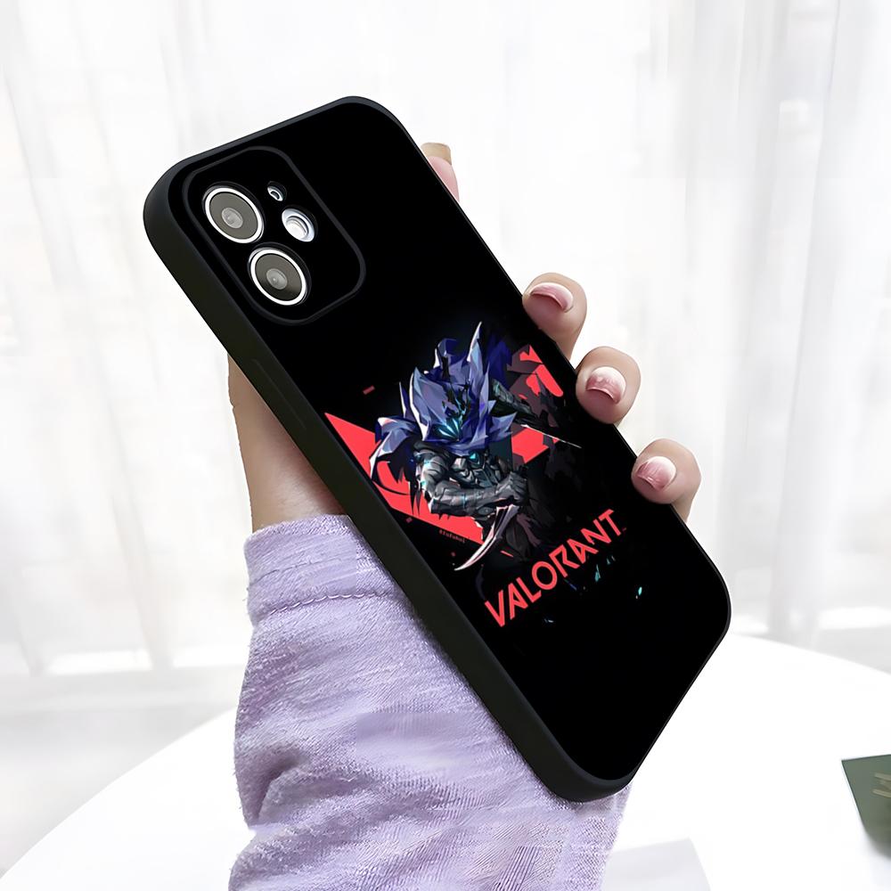 Чехол для телефона V-Valorant для IPhone 17 Pro Max 15 Pro 16 14 Plus 12 13 Mini 11 Pro, противоударный, мягкий чехол