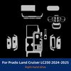 Защитная пленка для интерьера из ТПУ для Prado Land Cruiser LC250 2024-2025 Прозрачная Антицарапающая Самовосстанавливающаяся Наклейка