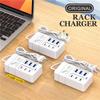 6 Ports USB Fast Charging Station 35W PD Type C Fast Charge Wall Chargers USB Hub Adapter EU US Plug