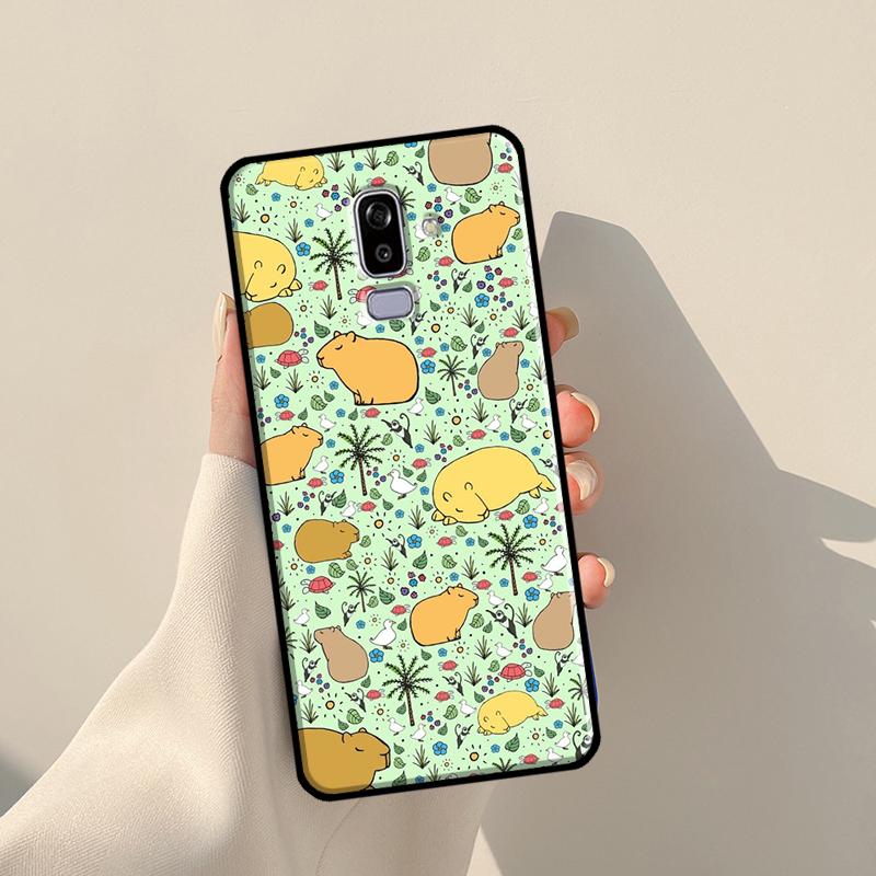 Чехол с милым животным капибарой для Samsung Galaxy J3 J5 J7 2017 A3 A5 J1 2016 J4 J6 Plus A6 A7 A8 A9 J8 2018 Coque
